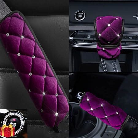 Amazon U M Bling Bling Auto Seat Belt Cover Handbrake Cover