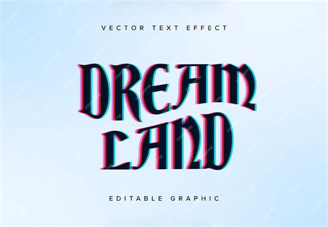 Premium Vector Warped Offset Text Effect Mockup