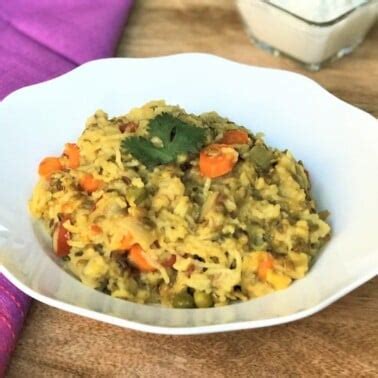 Instant Pot Lentil Vegetable Khichdi Masala Khichdi Piping Pot Curry