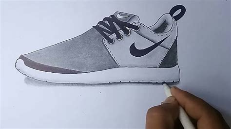 How To Draw D Nike Shoes On Paper Easy Sketch Youtube