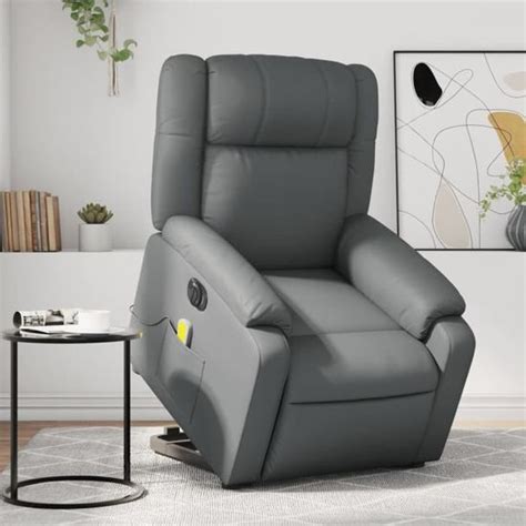 Estink Fauteuil Inclinable Lectrique Gris Similicuir Ab