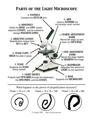 Microscope Parts PDF