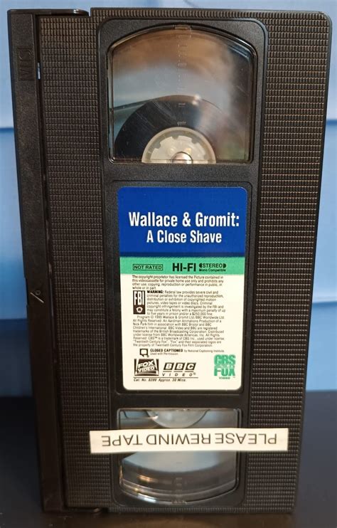 Wallace Gromit A Close Shave Vhs Etsy