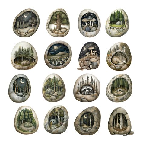 Forest Stones Ephemera Pack Simplystateddesign