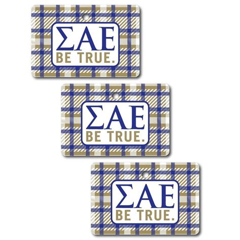 Sigma Alpha Epsilon Ornament Rectangle Victorystore