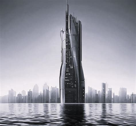 Futuristic skyscraper Digital Art by Luca Ai - Fine Art America