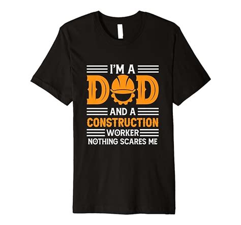 Funny Construction Design Men T Premium T Shirt Clothing