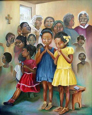 African American Church Worship Art