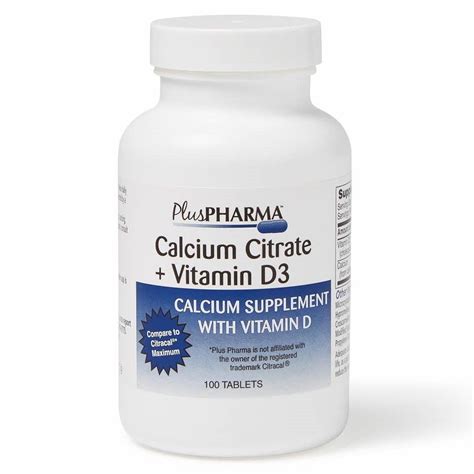 Calcium Citrate Mg Vitamin D Iu Tablets Ct