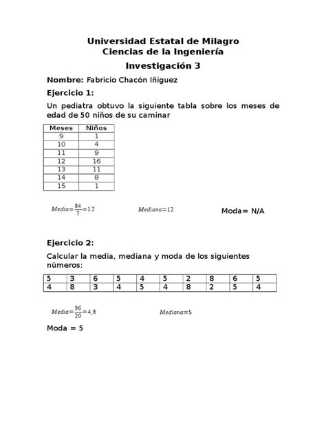 PDF Ejer Moda Varianza Mediana DOKUMEN TIPS