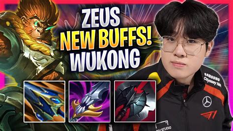 ZEUS TRIES WUKONG WITH NEW BUFFS T1 Zeus Plays Wukong TOP Vs Udyr