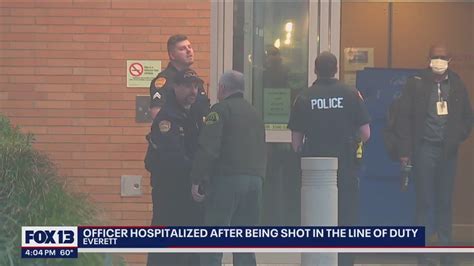 Everett Police Officer Hospitalized After Being Shot By Suspect Fox