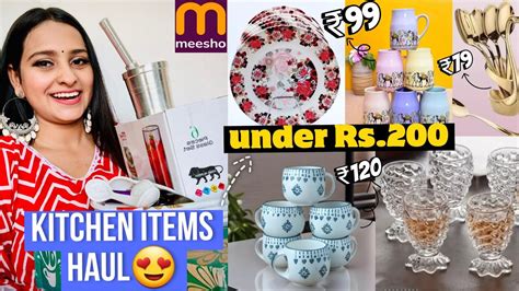 Meesho Kitchen Items Haul Under Rs Meesho Crockery Haul