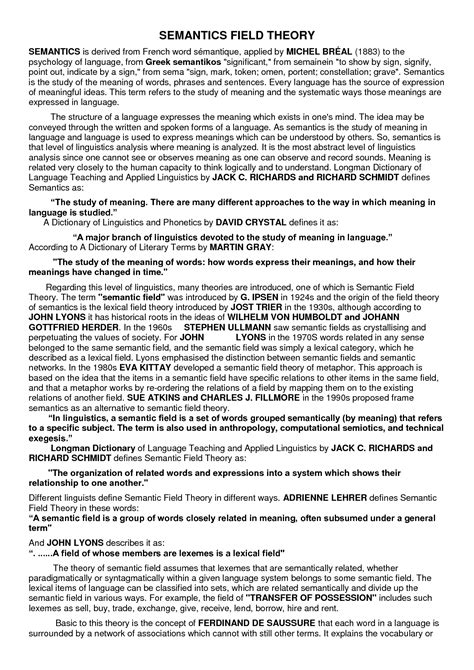 Solution Semantic Theory Vowels Of Linguistics Studypool