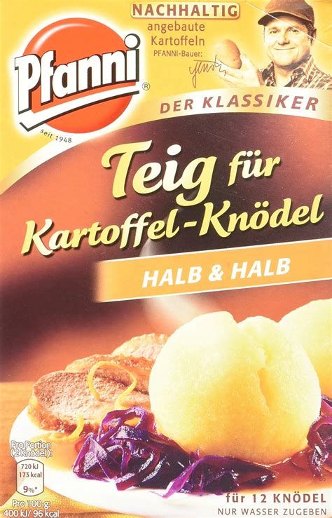 Pfanni Teig F R Kartoffelkn Del Halb Und Halb G Amazon De