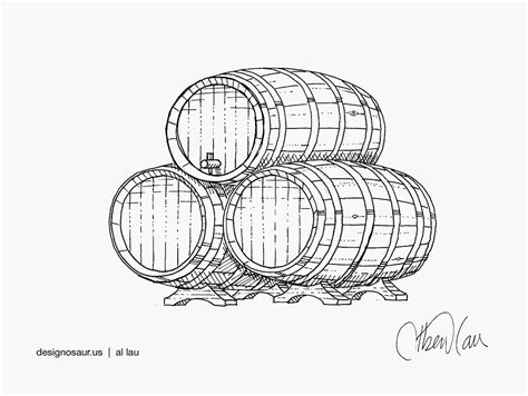 Wine Barrel Drawing At Getdrawings Free Download