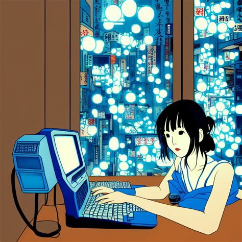 Satoshi Kon Anime Style A 90s Computer And An Intimate Atmosphere • Viarami