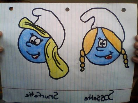 Smurfette And Sassette By Twins429 On Deviantart