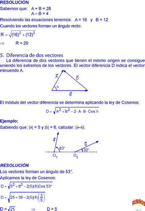 Los Vectores En FÍsica Ejercicios Y Problemas Resueltos En Pdf