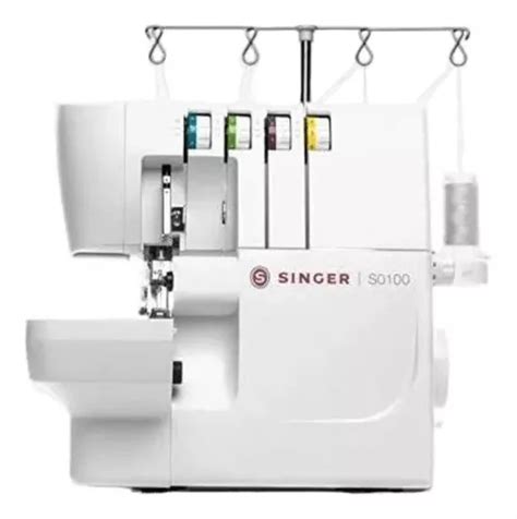 Máquina de coser overlock Singer S0100 blanca 110V Cuotas sin interés