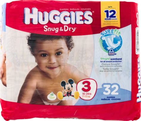 Huggies Snug Dry Baby Diapers Size Lbs Count Kroger