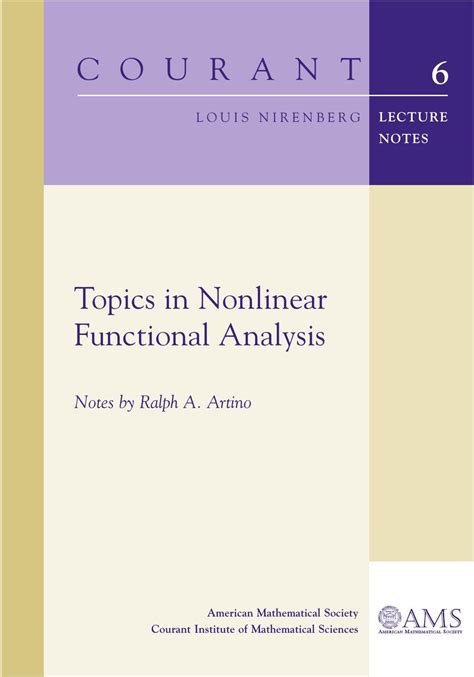 Topics In Nonlinear Functional Analysis