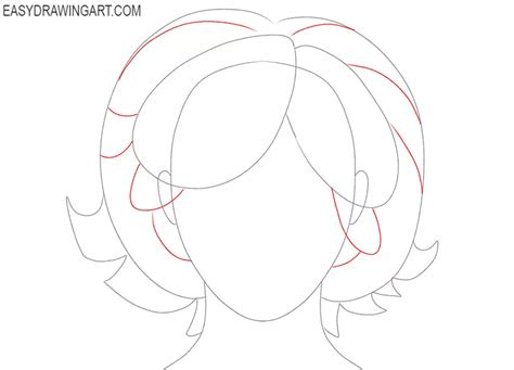 How To Draw Fluffy Hair Easy Drawing Art