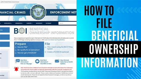 How To File Beneficial Ownership Information Report BOIR Step By