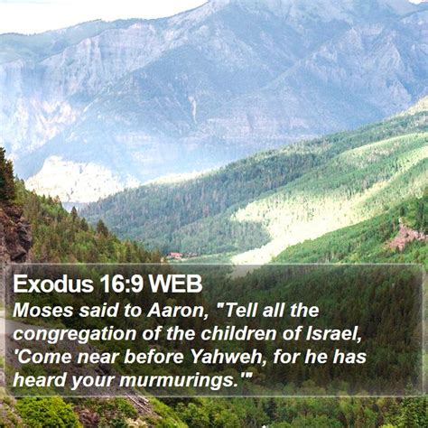 Exodus 16 9 Web Moses Said To Aaron Tell All The Congregation