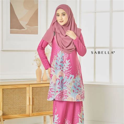 Baju Kurung Batik Queeny By Sabella Ready Stock Shopee Malaysia