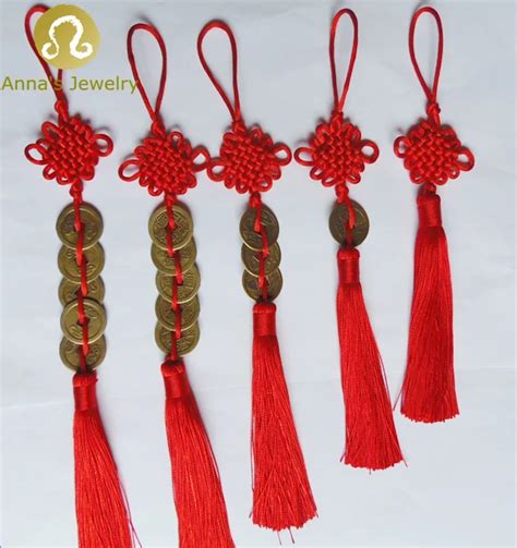 Chinese Knot Tassels Traditional Feng Shui Coins MIx Pendants DIY Home