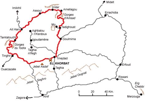 Suyo locutor Terminal garganta del todra marruecos mapa Órgano