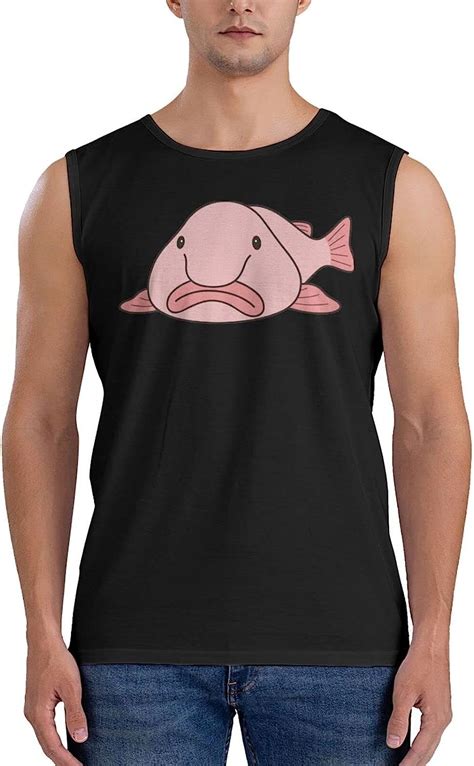 Buy Men S Love Blob Fish Blobfish Workout Sleeveless Shirts Quick Dry