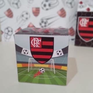 Kit Caixas Flamengo Caixa Milk E Cubo Festa Personalizado