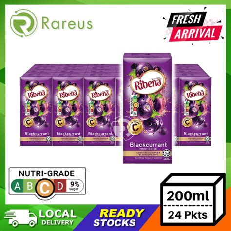 Ribena Blackcurrant Fruit Drink 200ml X 24 Packets Lazada Singapore