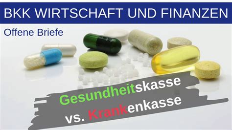 OB 3 Gesundheitskasse Vs Krankenkasse Welcher Begriff Ist