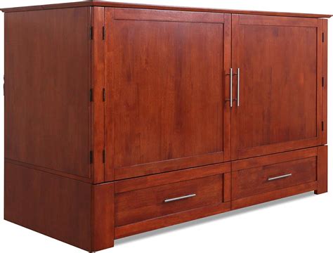 Emurphybed Daily Delight Murphy Cabinet Chest Bed With Charging Station