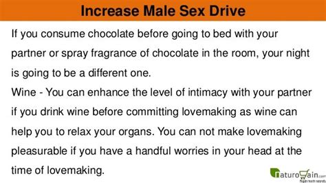 How To Increase Male Sex Drive And Make Lovemaking Pleasurable