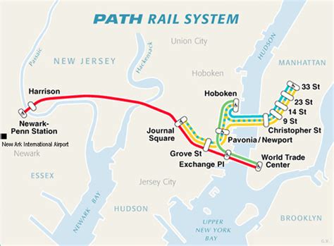 Path Train New Jersey Map - Show Me The United States Of America Map