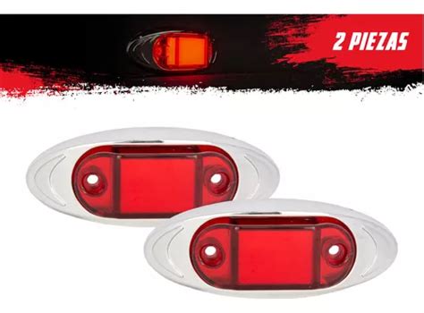 2 Pzas De Plafones Laterales Estrobo Rojo Led Gel Tunelight Meses Sin