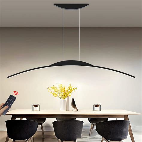 Wersvg Dimmable Led Pendant Lamp Modern Dining Table Pendant Light With