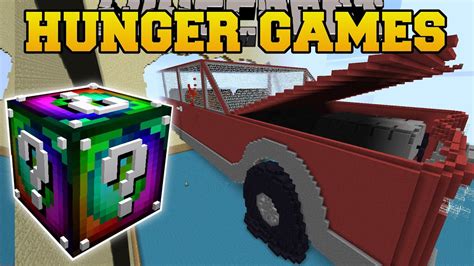 Minecraft Car Crash Hunger Games Lucky Block Mod Modded Mini Game