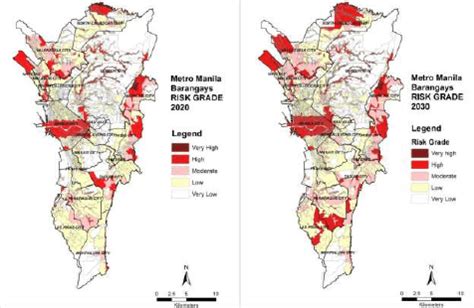 Worst Scenario Flood Risks Maps Of Metro Manila Barangaysfor 2020 And