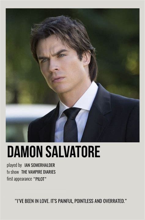 Damon Salvatore Vampire Diaries Seasons Vampire Diaries Damon Salvatore