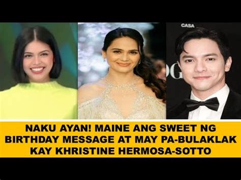 Yun Oh Maine Mendoza May Pa Bulaklak At Sweet Ng Birthday Message Kay