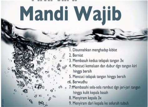 Niat Mandi Wajib Setelah Mengeluarkan Air Mani Homecare