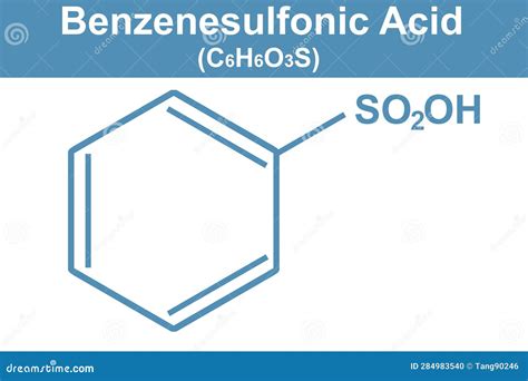 Benzenesulfonic Acid Molecule Aromatic Sulfonic Acid Molecular