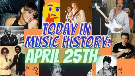 Today In Music History April Th Youtube