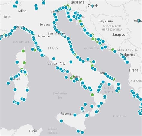 Best Beaches Italy Map