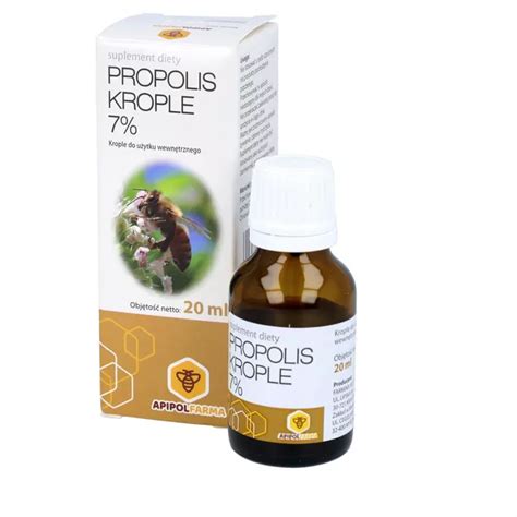 Propolis krople 7 krople doustne 20 ml skład cena opinie